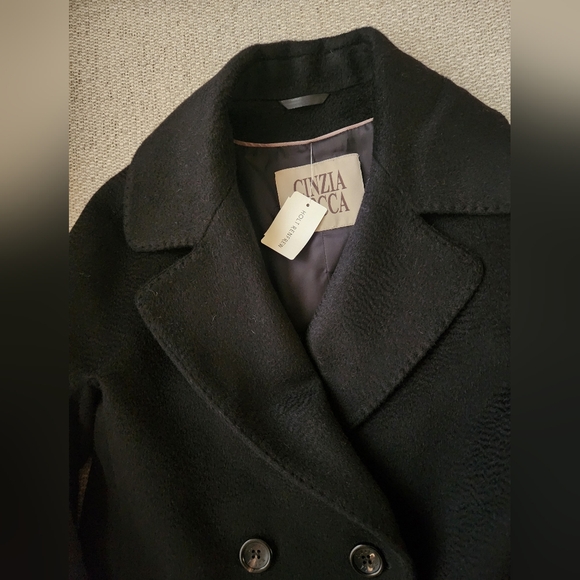 CINZIA ROCCA Double-Breasted Camel Hair Coat IT 38 (size 2) - Picture 7 of 9